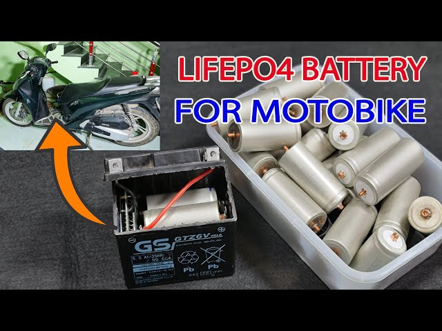Build a 4S 14.4v 6000mAh Lithium 32650 LifePO4 battery for Motobike starting