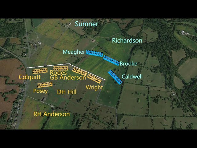 Antietam Battle, Sharpsburg, Maryland | 1862 | McClellan & Lee | Cornfield, Sunken Road with Maps