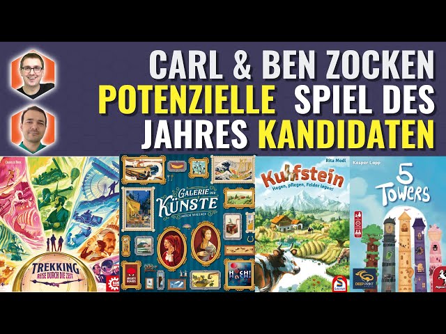 Live Spieleabend: Carl & Ben zocken mögliche Spiel des Jahres Kandidaten