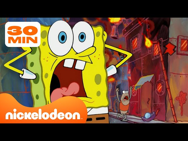 SpongeBob | Alle Katastrophen von Bikini Bottom! 🔥 | Nickelodeon Deutschland