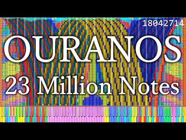 [Black MIDI] Ouranos - 24.3 MILLION NOTES - A Collaboration with The Romanticist - 5000 Subscribers