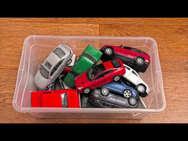 Box of Various Cars