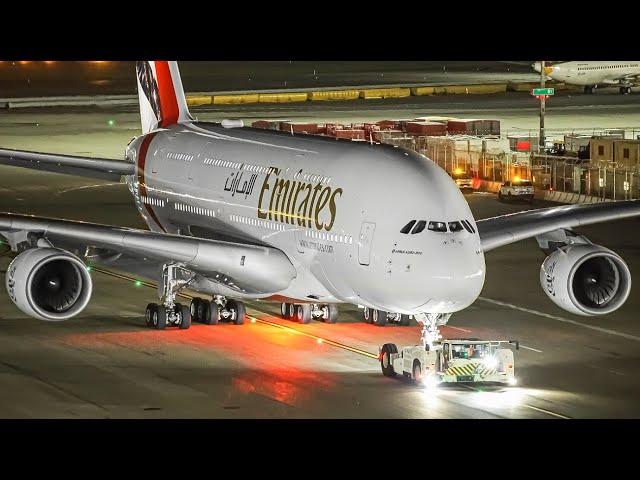 20 MINUTES of GREAT LATE NIGHT Plane Spotting at JFK | New York Airport Plane Spotting [KJFK/JFK]