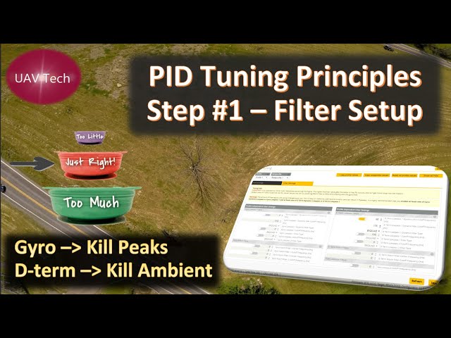 PID Tuning Principles: Step #1 - Filters Tuning