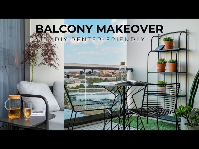 Apartment Balcony Makeover | DIY IKEA Decking + Renter-Friendly Upgrades