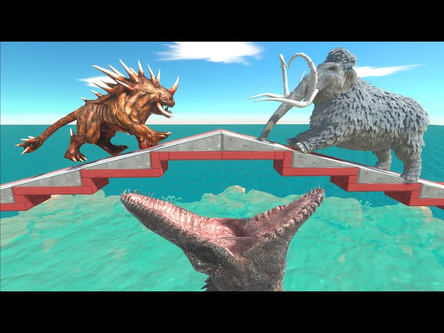 Weak Animals becomes food for the Hungry Mosasaurus - Animal Revolt Battle Simulator