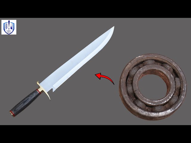 How To Make Handcrafted Knife with old rusted bearing  #rajputknives