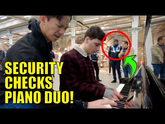 When Security Guards Saw Us Play the St Pancras Public Piano | Cole Lam