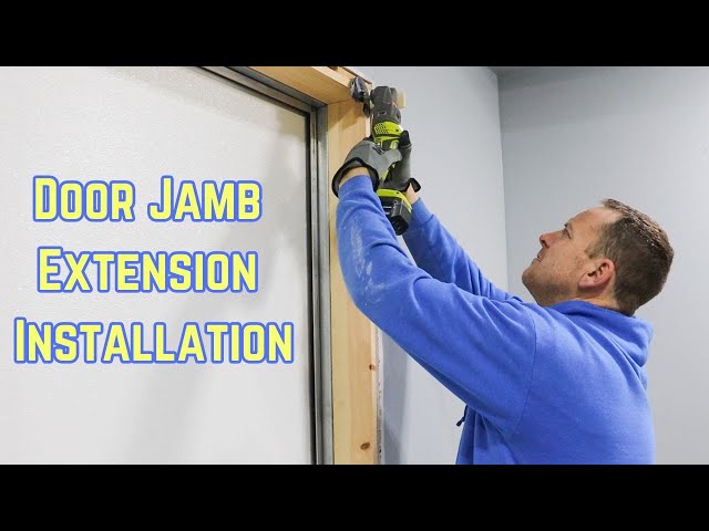 Door Jamb Extension Installation for Metal Building Doors
