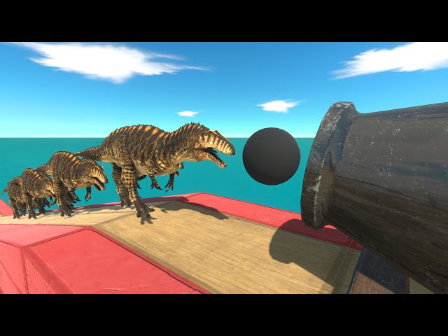 The efforts of the units to defeat the war cannons - Animal Revolt Battle Simulator