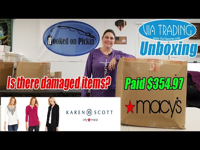 Via Trading Unboxing - What kind of condition? - Paid $354 - Online Re-selling -75 items Shelf Pulls