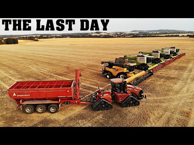 THE LAST DAY ║5x COMBINE HARVESTER ║CASE QUADTRAC ║Agriculture Germanyy