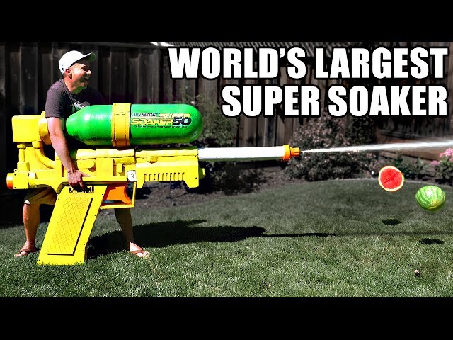 World's LARGEST SUPER SOAKER!! (not clickbait)