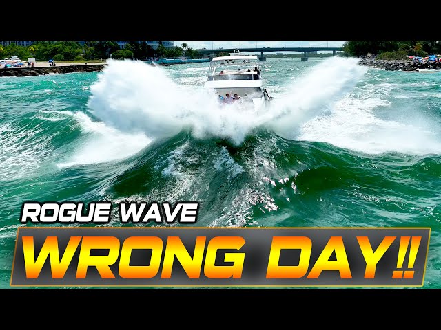 BOATS IN WAVES YOU WON'T BELIEVE! HAULOVER INLET WORST MOMENTS ! BOAT ZONE