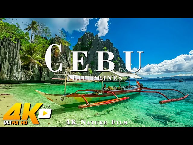 [4K] CEBU, PHILIPPINES | Scenic Relaxation Film With Calming Music - 4K Video Ultra HD
