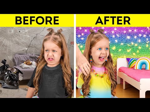 INCREDIBLE RAINBOW CRAFTS || Fantastic Room Makeover Ideas