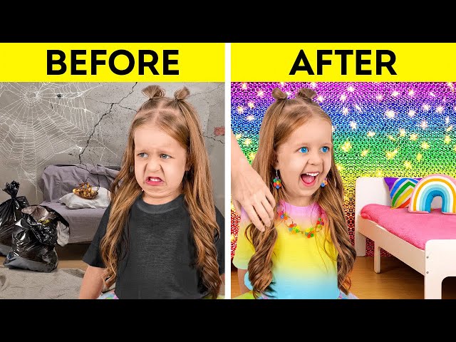 INCREDIBLE RAINBOW CRAFTS || Fantastic Room Makeover Ideas