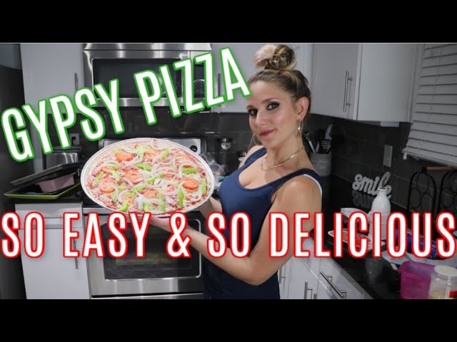 Gypsy Pizza Recipe | Gypsy Wife Life | Two Ingredient Pizza Dough EASY + AFFORDABLE MEAL IDEA!