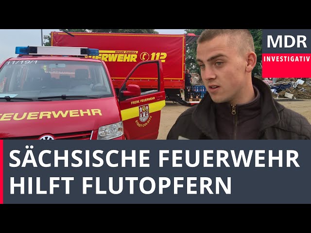 Flut-Katastrophe: Feuerwehrleute aus Grimma und Colditz helfen in Ahrweiler | Doku