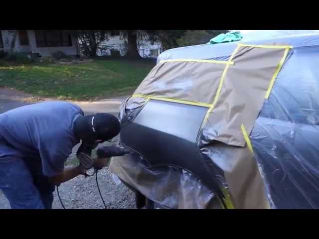 Mobile Auto Bodywork & Paint Job (fixing a dent with a uni-spotter)