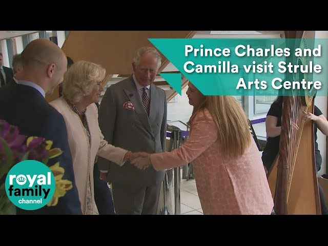 Prince Charles and Camilla visit Strule Arts Centre in Northern Ireland