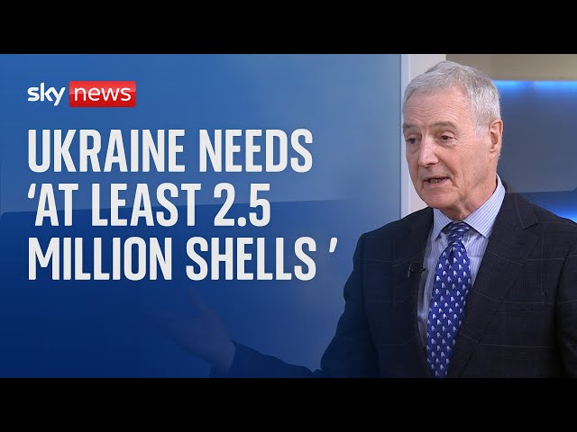 Ukraine needs "at least 2.5 million shells" says military analyst Professor Michael Clarke
