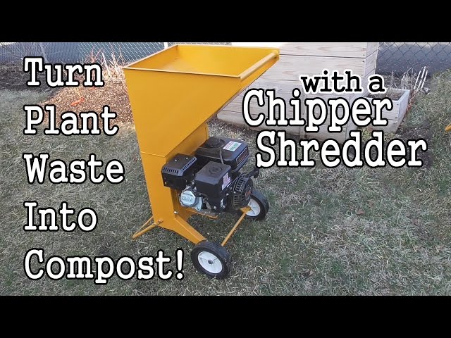 Processing Organic Waste For Your Compost with a Chipper Shredder!