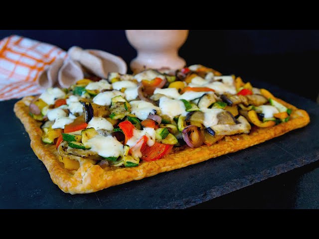 Cook with me: Crispy puff pastry with vegetables!