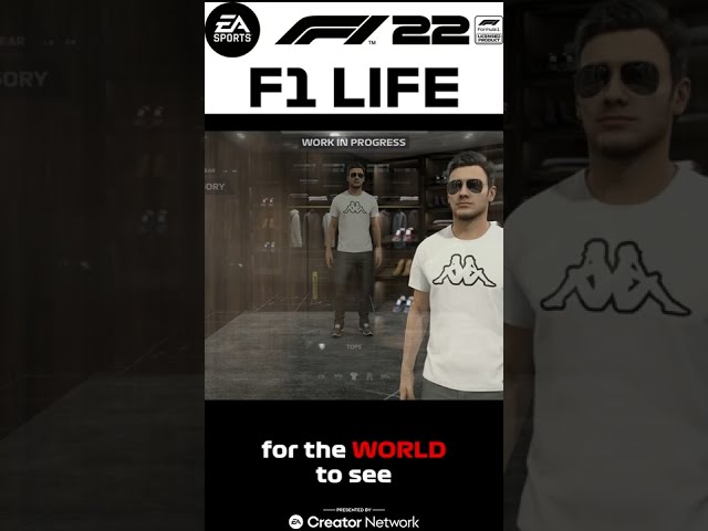 F1 22 gameplay of the new F1 Life Character Customization in #f122game