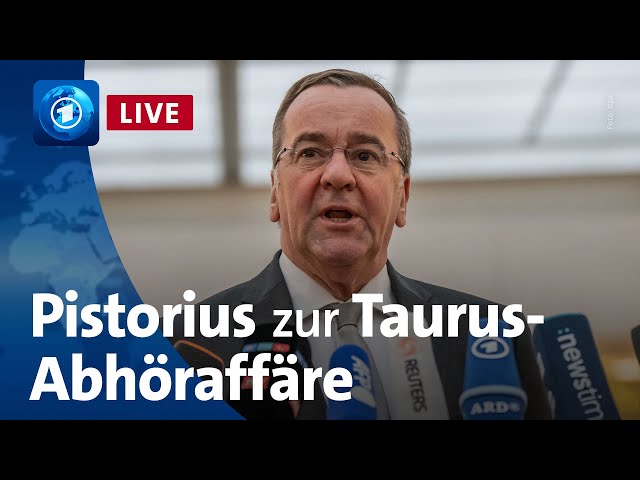 Boris Pistorius zur Taurus-Abhöraffäre