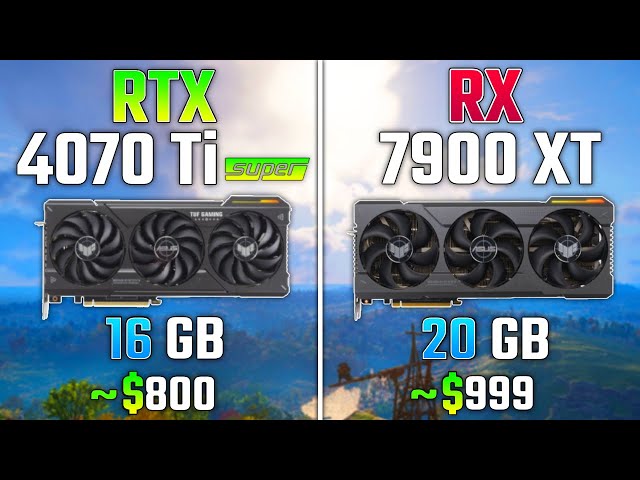 RTX 4070 Ti SUPER vs RX 7900 XT + R7 7800X3D | Test in 7 Games