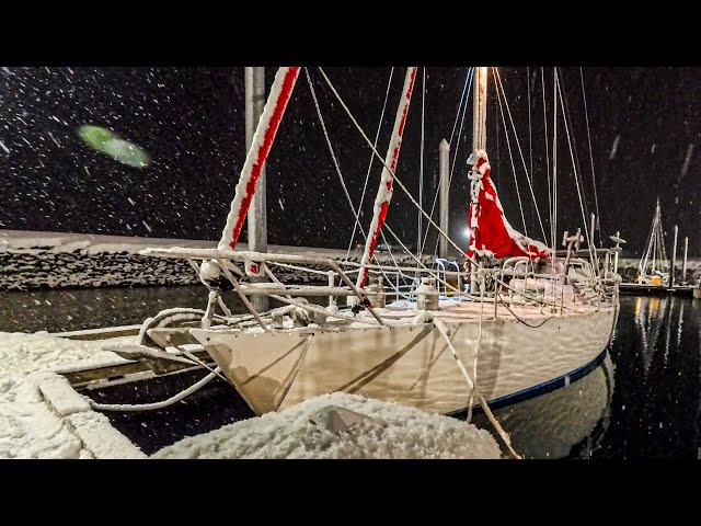 Sailing off from USA's Snowiest Town in the middle of WINTER