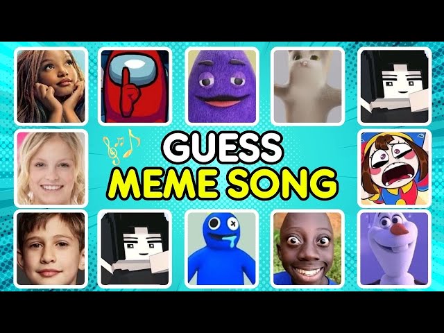 Guess The Meme & Who’S SINGING Tenge Tenge, Grimace Shake, Pomni, Nidal Wonder