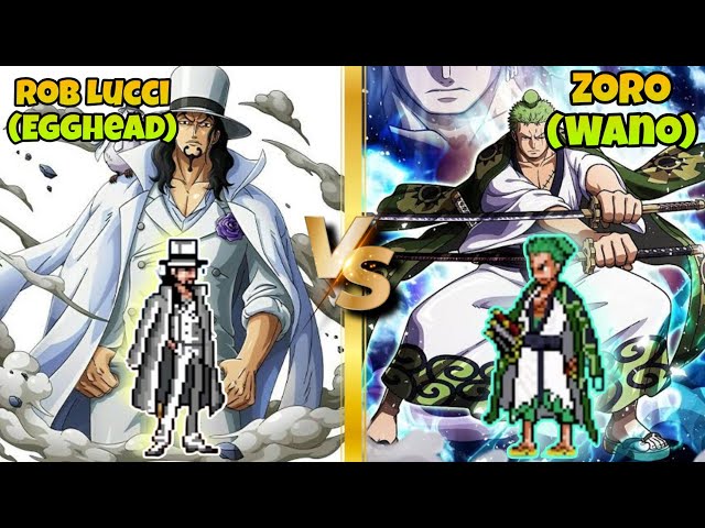 Jump Force MUGEN - Zoro (Wano) vs Rob Lucci (Egghead)