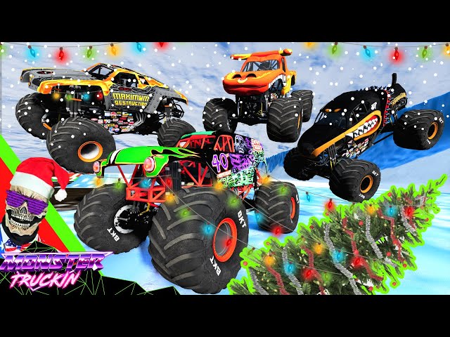 Monster Truck Insane Obstacle Battle | BeamNG Drive | Grave Digger