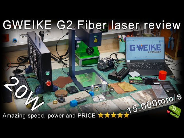 Gweike G2 20W Fiber Laser Engraver + addons [Unbox/Review/Test] powerfull, fast and AFFORDABLE price
