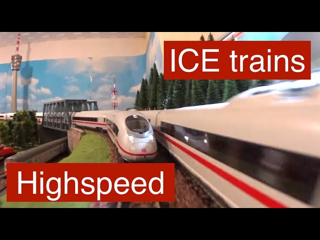 Modellbahn ICE T, ICE 2, Velaro D BR 407 und  ICE 3 high speed