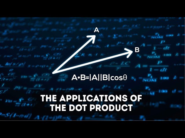 The real world applications of the dot product