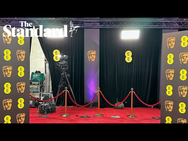 Baftas 2024 red carpet: watch as stars are interviewed as they arrive at film awards in London