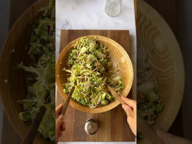 Shaved brussels sprout salad ￼