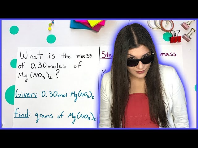 Converting Grams to Moles Using Molar Mass | How to Pass Chemistry