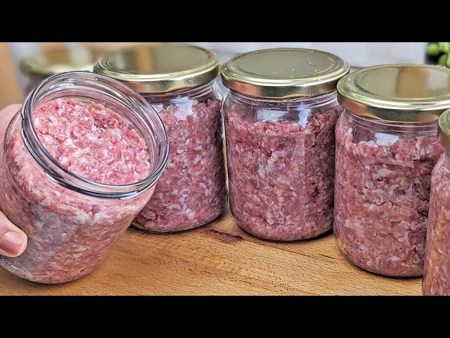 Instead of store-bought sausage, I cook sausage in a jar! Proper sterilization for long-term storage