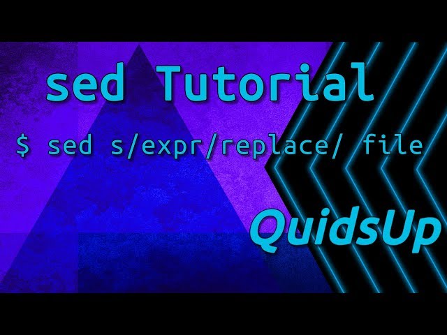 Linux Terminal Basics: Sed – Find & Replace