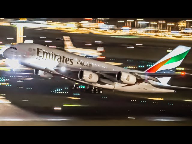 30 LATE NIGHT TAKEOFFS from UP CLOSE | 747 777 787 A330 A340 A380 | Sydney Airport Plane Spotting