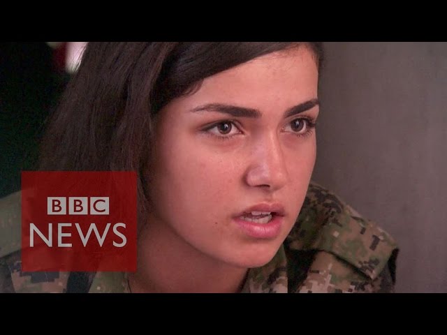 'Islamic State are afraid to see women with guns' - BBC News