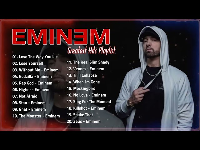 Eminem Greatest Hits Full Album 2023  Best Rap Songs of Eminem  New Hip Hop RB Rap Song