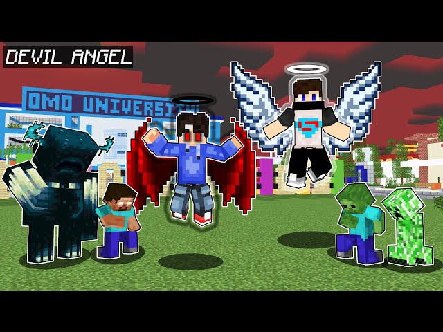 Best of Good ANGEL and Evil ANGEL in Minecraft