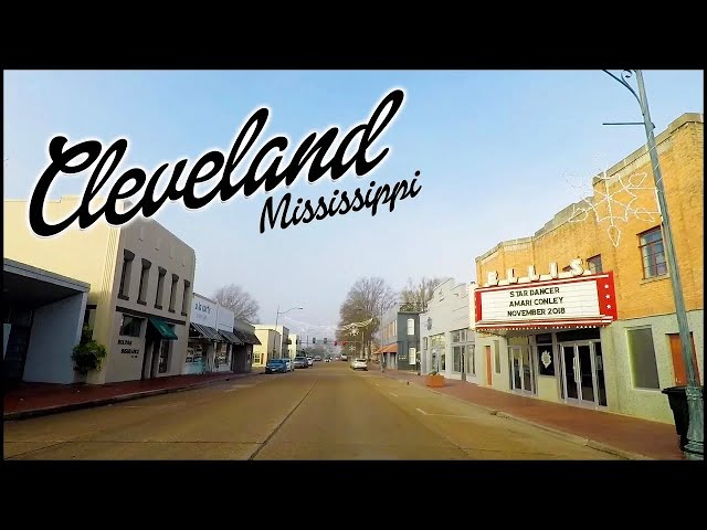 CLEVELAND MISSISSIPPI DOWNTOWN DRIVING TOUR - 4K