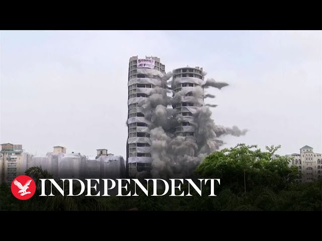 Two high-rise towers demolished by authorities in India