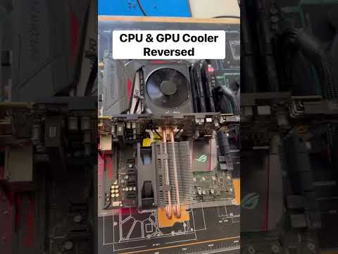 REVERSING CPU and GPU Coolers #shorts #pcgaming #pcbuild
